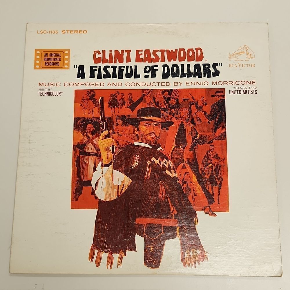 Clint Eastwood A Fistful of Dollars Original Soundtrack Recording Vintage Vinyl